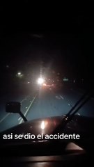 Ciudadano grabó accidente en la CA-5, sector de Las Flores, Santa Cruz de Yojoa