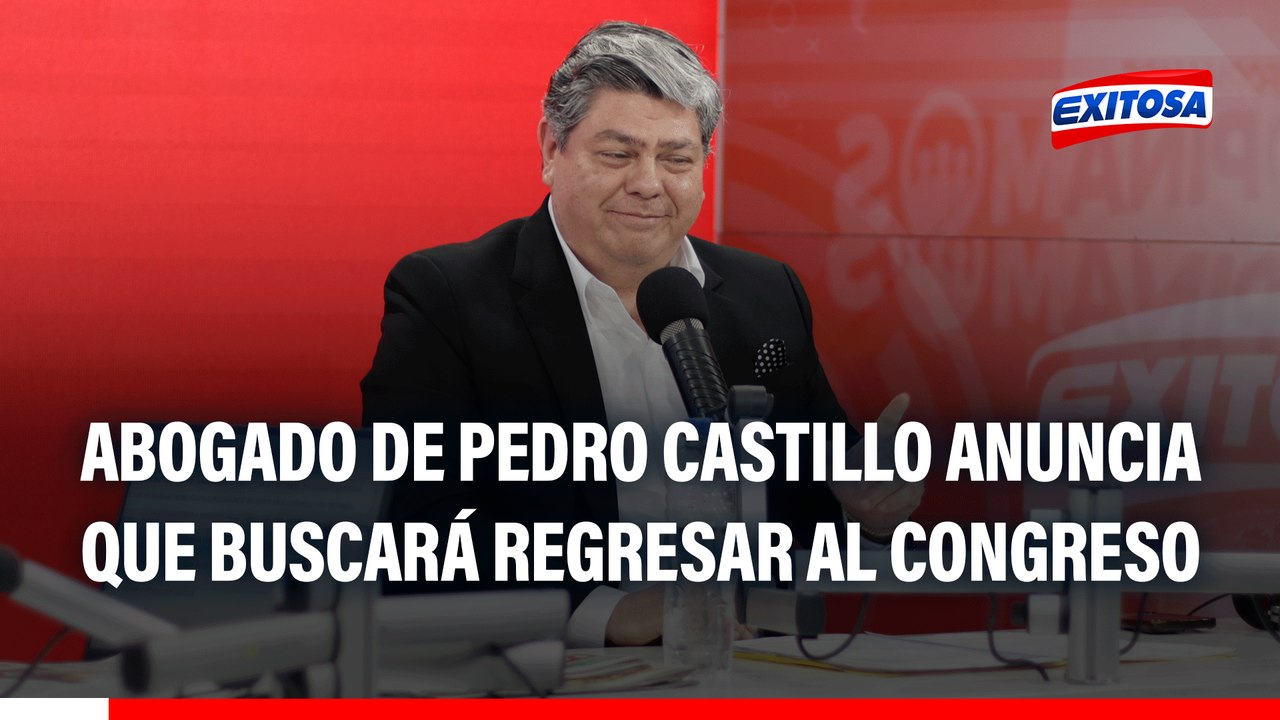 Abogado de Pedro Castillo anuncia que buscará regresar al ongreso como parlamentario: "Ahora sí creo que debo ser candidato"