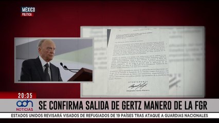 Alejandro Gertz Manero deja la Fiscalía General de la República
