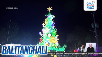 Giant Christmas tree, pinalalamutian ng 20,000 recycled plastic bottles | Balitanghali