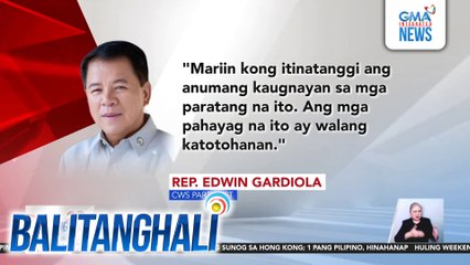 Handa raw ang ilang tinawag na "Cong-tractor" ng Independent Commission for Infrastructure na harapin ang mga paratan laban sa kanila | Balitanghali