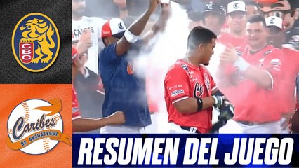 Resumen del juego Leones del Caracas vs Caribes de Anzoátegui | 27 de noviembre de 2025. 🔥⚾
