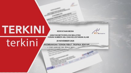 [TERKINI] Ribut Senyar melemah, hujan masih ada