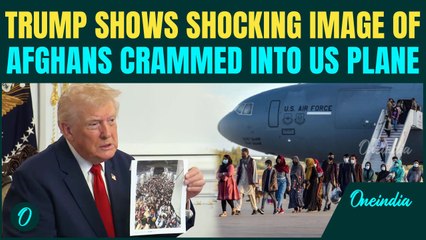 Trump Holds Up Photo of Afghan Migrants ‘Stacked on Top of Each Other,’ Blames Biden for DC Shooting