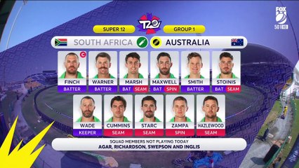 2021 T20 CWC -South Africa vs Australia, 13th Match, Group 1 at Abu Dhabi