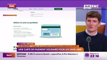 Tim Deguette à votre service : Une carte de paiement solidaire pour les sans-abri - 28/11