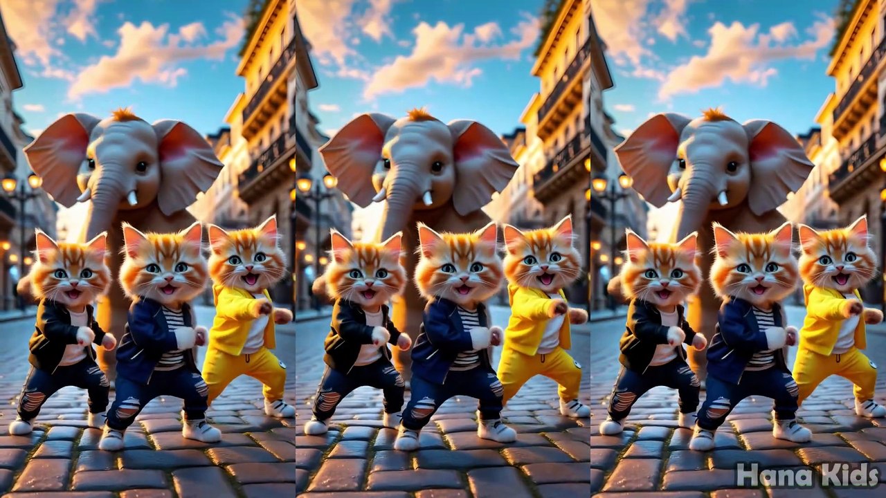 😻 Dancing Kittens in Sync! ✨ Funny Cats Video 💃🐱💫 dua mata saya - kucing joget lucu
