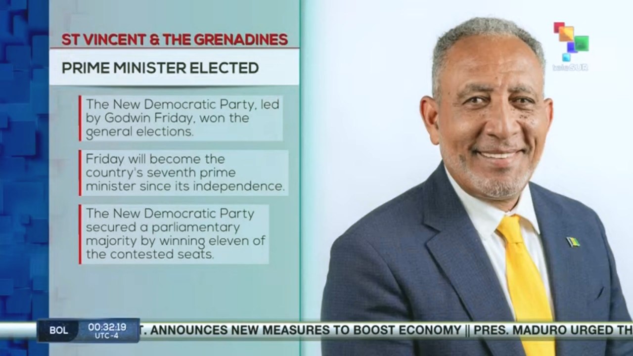 SAINT VINCENT AND THE GRENADINES l Prime Minister elected