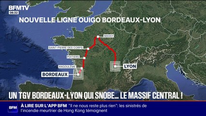 La nouvelle ligne TGV Bordeaux-Lyon contournera le Massif Central