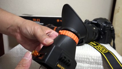 TARION LCD VIEW FINDER TR-V1 Unboxing　　液晶ビューファインダー を　Nikon D500に装着  仮面ライダースペクター登場