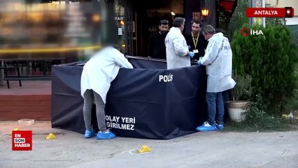 Antalya’da kuzenini öldüren zanlının defalarca ateş ettiği anlar