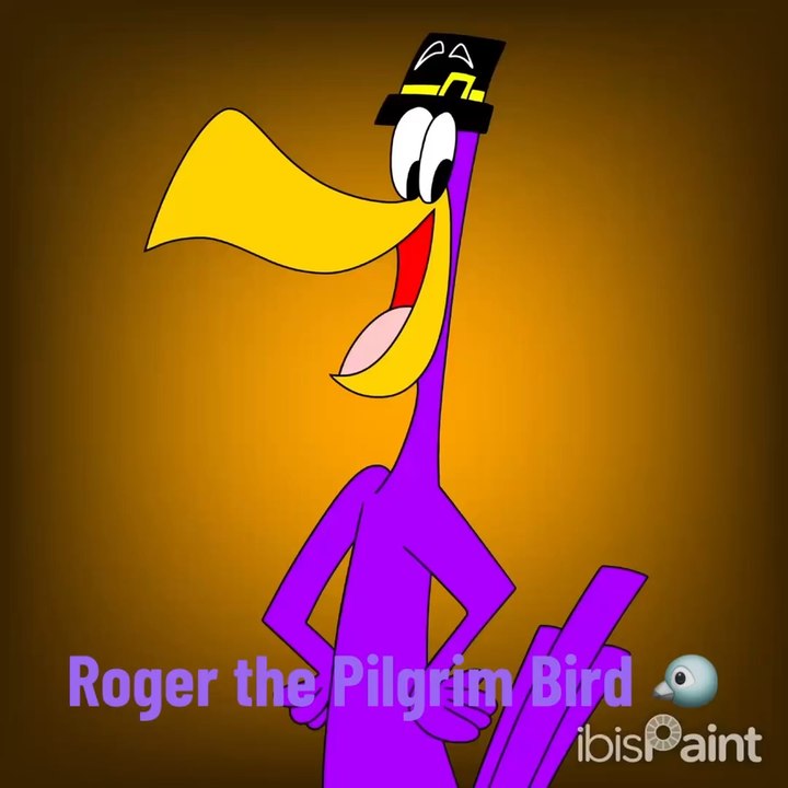 Johnny & Friends: Roger the Pilgrim Bird in Speedpaint