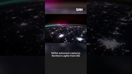 NASA astronaut captures Northern Lights from International Space Station