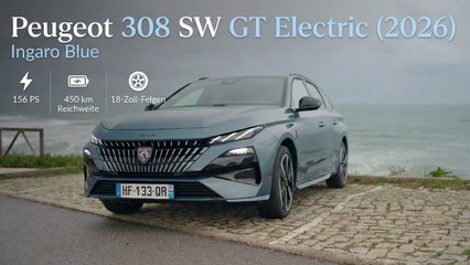 Peugeot 308 SW GT Electric Ingaro Blue