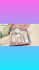 Cherry Blossom Skincare Set: moisturizing toner, eye cream, cleanser, face cream, . buy here. https://share.temu.com/GMD6WYotDJB