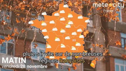 Bulletin météo France du vendredi 28 novembre 2025
