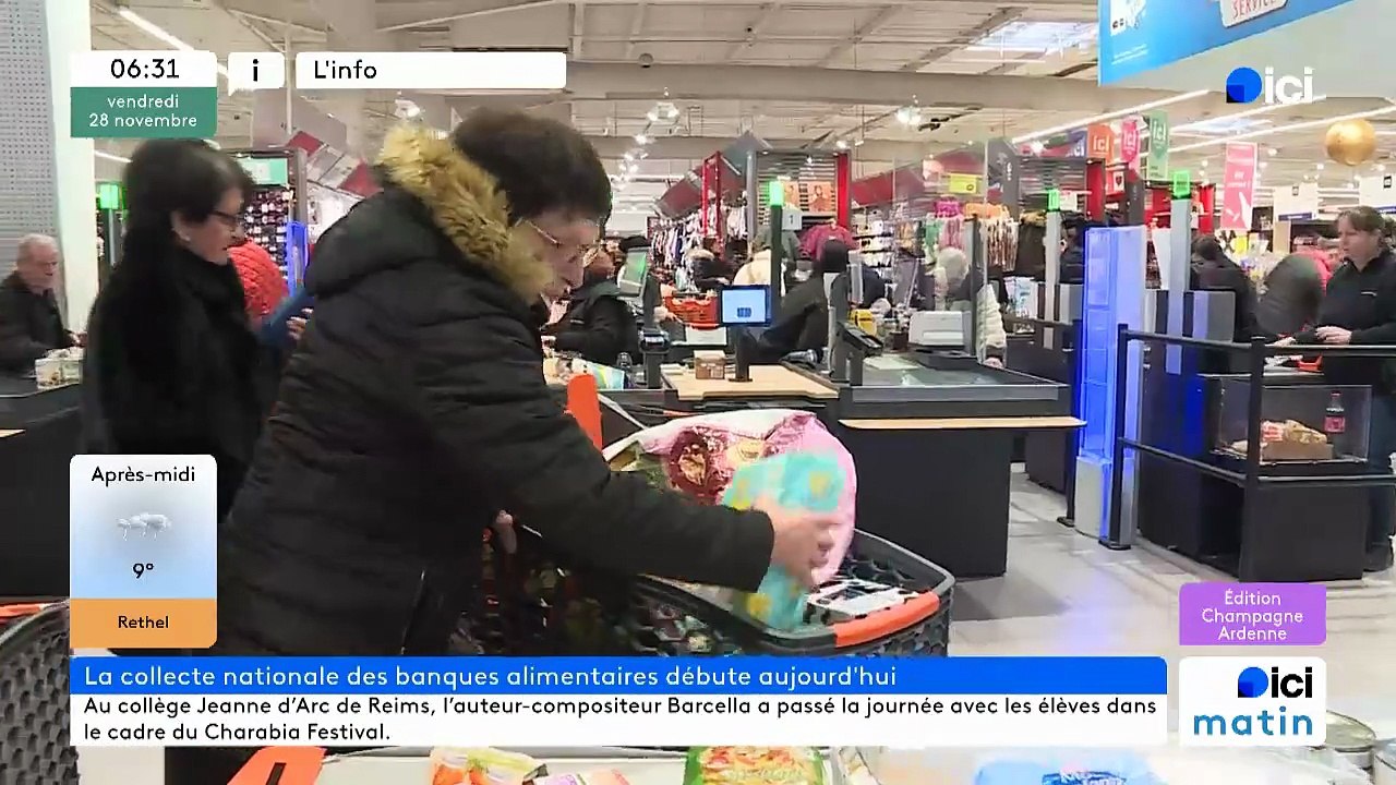 28/11/2025 - ici matin par ici Champagne-Ardenne en vidéo