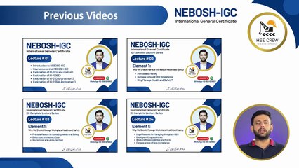 NEBOSH IGC Lecture 5 (Element 1.3) _ Who Does What in Organization