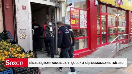 Kars’ta apartman girişinde yangın: 1’i çocuk 3 kişi hastaneye kaldırıldı