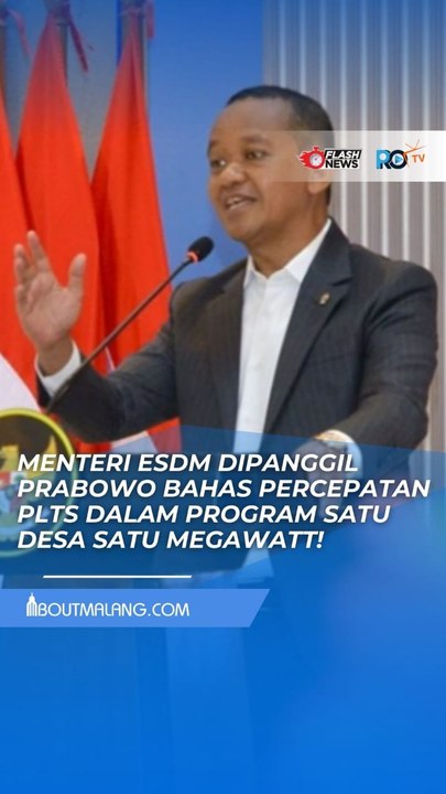 PRESIDEN PRABOWO DORONG AKSELERASI PLTS, PANGGIL MENTERI ESDM BAHAS PROGRAM SATU DESA SATU MEGAWATT