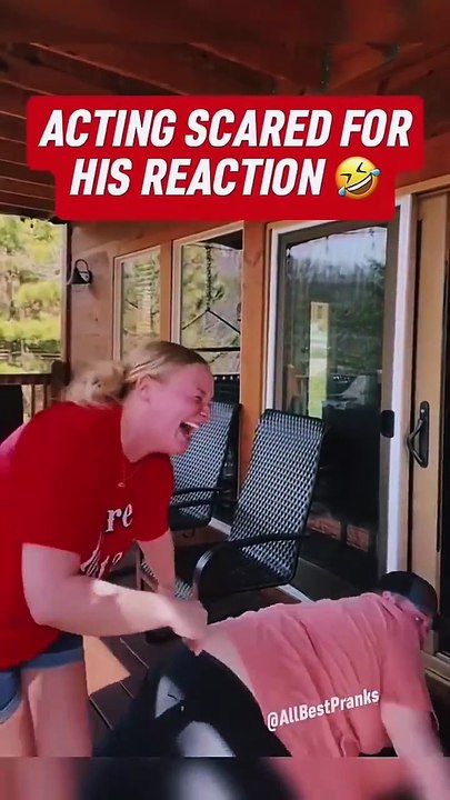 Acting Scared For His Reaction