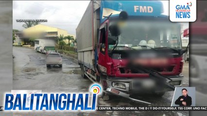Delivery van, 2 tricycle, at motorsiklo, nagbanggaan sa Brgy. Sta. Cecilia; 4 sugatan | Balitanghali