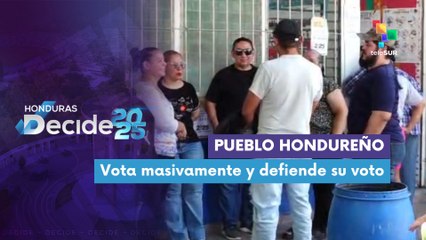 Pueblo de Honduras vota masivamente y defiende su voto HONDURAS DECIDE 2025