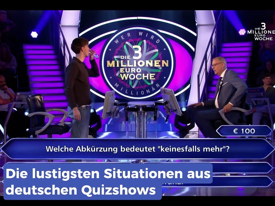 Die lustigsten Momente in deutschen Quizshows