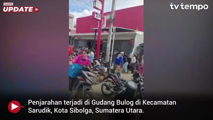 Penjarahan di Gudang Bulog Sarudik Usai Banjir dan Longsor di Sibolga