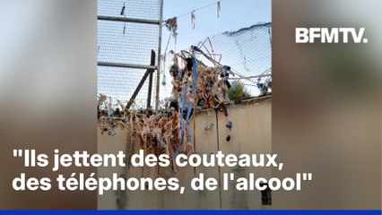 La prison de Nice subit de nombreuses projections de "colis" par-dessus les filets de protection