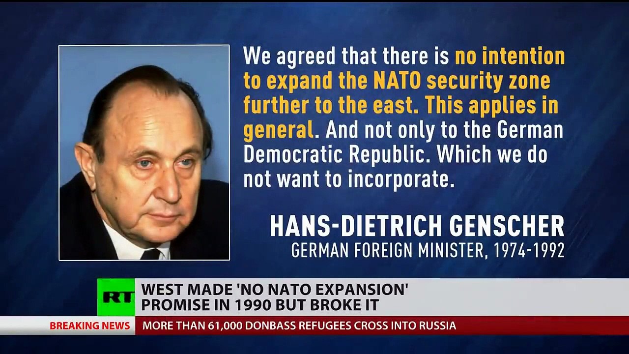 West Broke Its 'No NATO Expansion' Promise of 1...