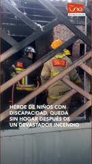 Héroe de niños con discapacidad, queda sin hogar después de un devastador incendio