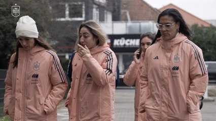 La activación previa de España a la ida de la final de la UEFA Women's Nations League 