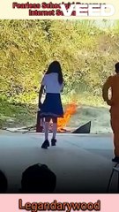 Fearless school girl becomes internet sensation | Fearless student #firedrill #fearlesskids #viralstar #bravegirl #inspiration #trendingreels #trending #girlpower #firesaftey #bravekid