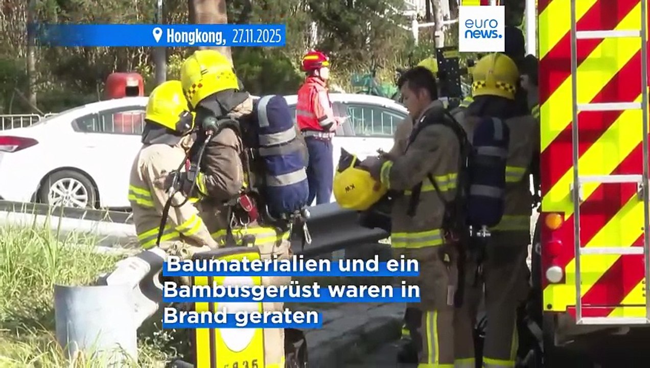 Mindestens 128 Tote bei Hochhausbrand in Hongkong, Hunderte werden noch vermisst