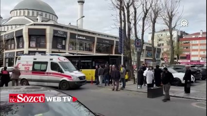 Bağcılar'da İETT otobüsü ağaca çarptı