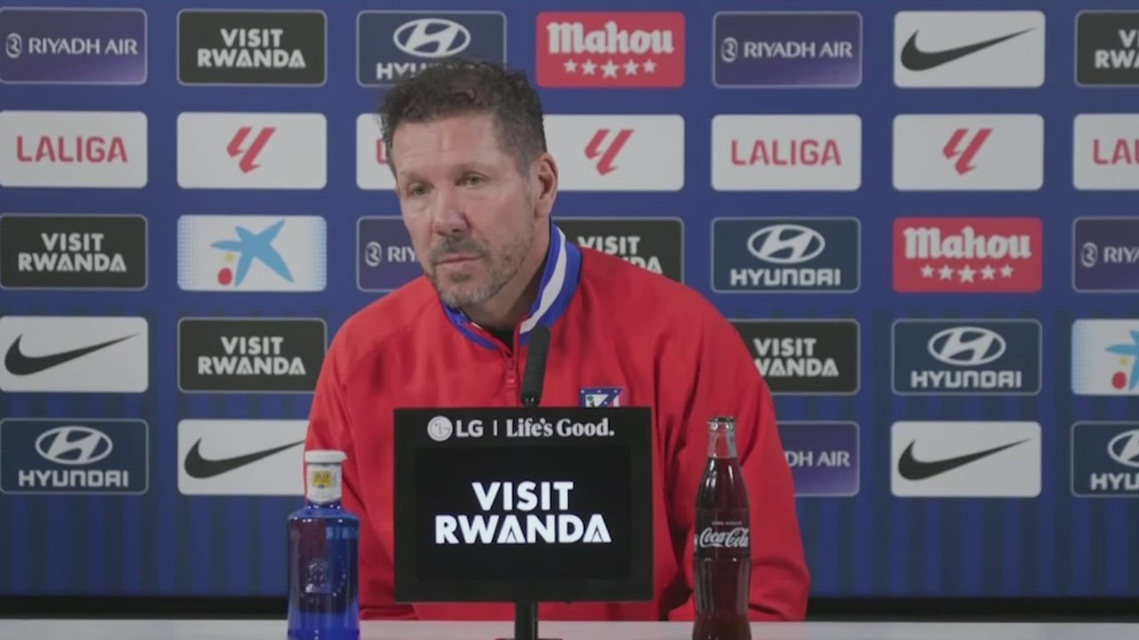 El momentazo de Simeone con un periodista en rueda de prensa