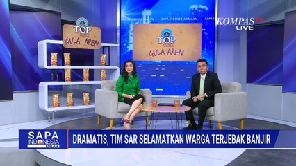 Dramatis! Tim SAR Evakusi Korban Banjir yang Selamatkan Diri Naik ke Pohon Kelapa | SAPA MALAM