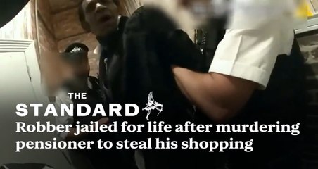 Robber jailed for life after murdering pensioner to steal his shopping