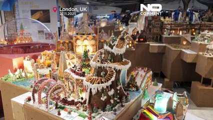 Découvrez The Gingerbread City à Londres avec des monuments en pain d'épices