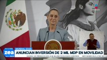 Claudia Sheinbaum anuncia inversión de dos mil millones de pesos