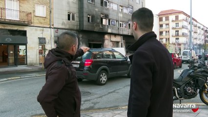 Una treintena de viviendas siguen desalojadas en la Rochapea