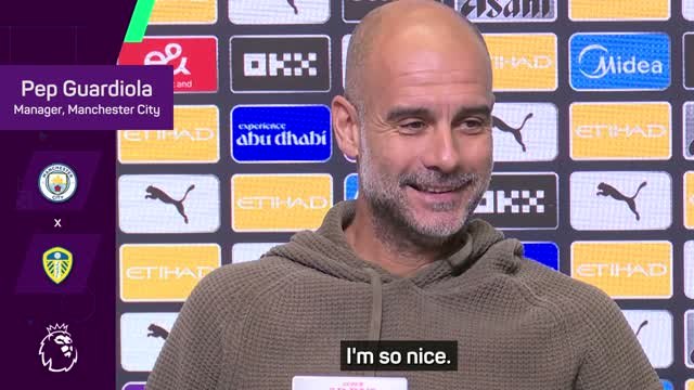 'Beautiful person' Guardiola vows to 'stay nice' despite poor City form