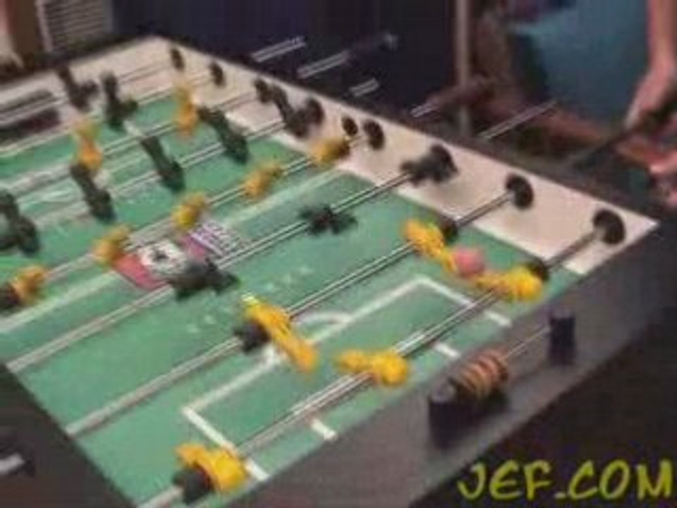Most amazing table football trick in history! OMG!
