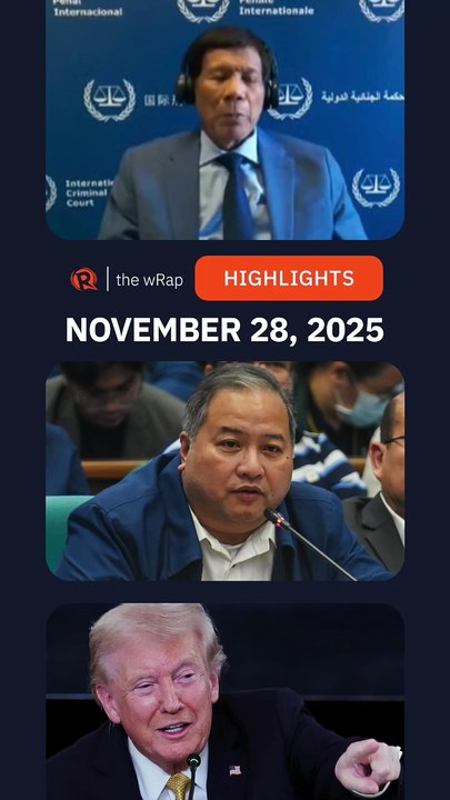 Today’s headlines: Rodrigo Duterte, Henry Alcantara, Donald Trump | The wRap | November 28, 2025