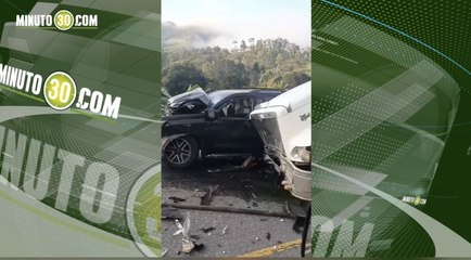 Accidente en la Autopista Medellín–Bogotá, en San Luis