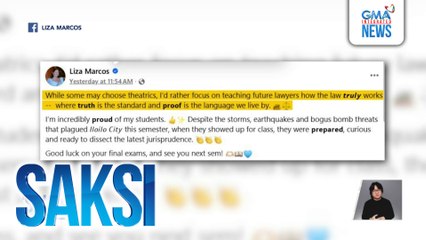 Mga alegasyon ni Ex-Rep. Co kaugnay sa umano'y anomalya sa pag-aangkat ng agri products, 'di bibigyang-pansin ng first lady, ayon sa Malacañang | Saksi
