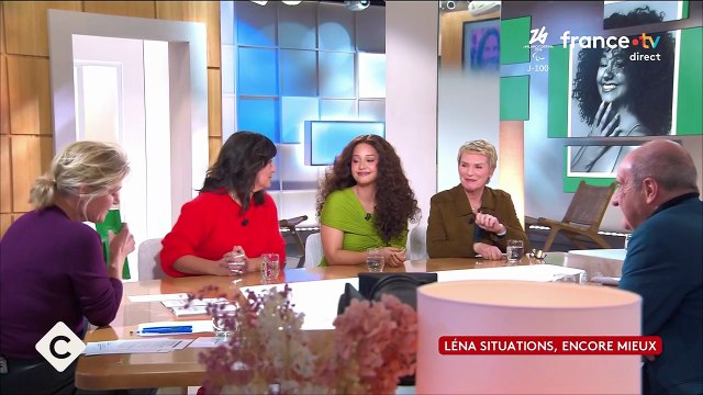 Léna Situations évoque sa dédicace à Frédéric Beigbeder dans son nouveau livre Encore mieux , sur le plateau de C à vous