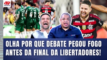 "COMO VOCÊ É BURRO, POR%@!!! O FLAMENGO vai..." OLHA como DEBATE FERVEU antes da FINAL com Palmeiras