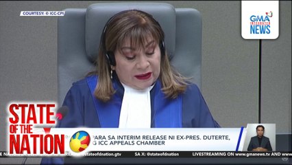 3 grounds para sa interim release ni ex-Pres. Duterte, ibinasura ng ICC appeals chamber | SONA